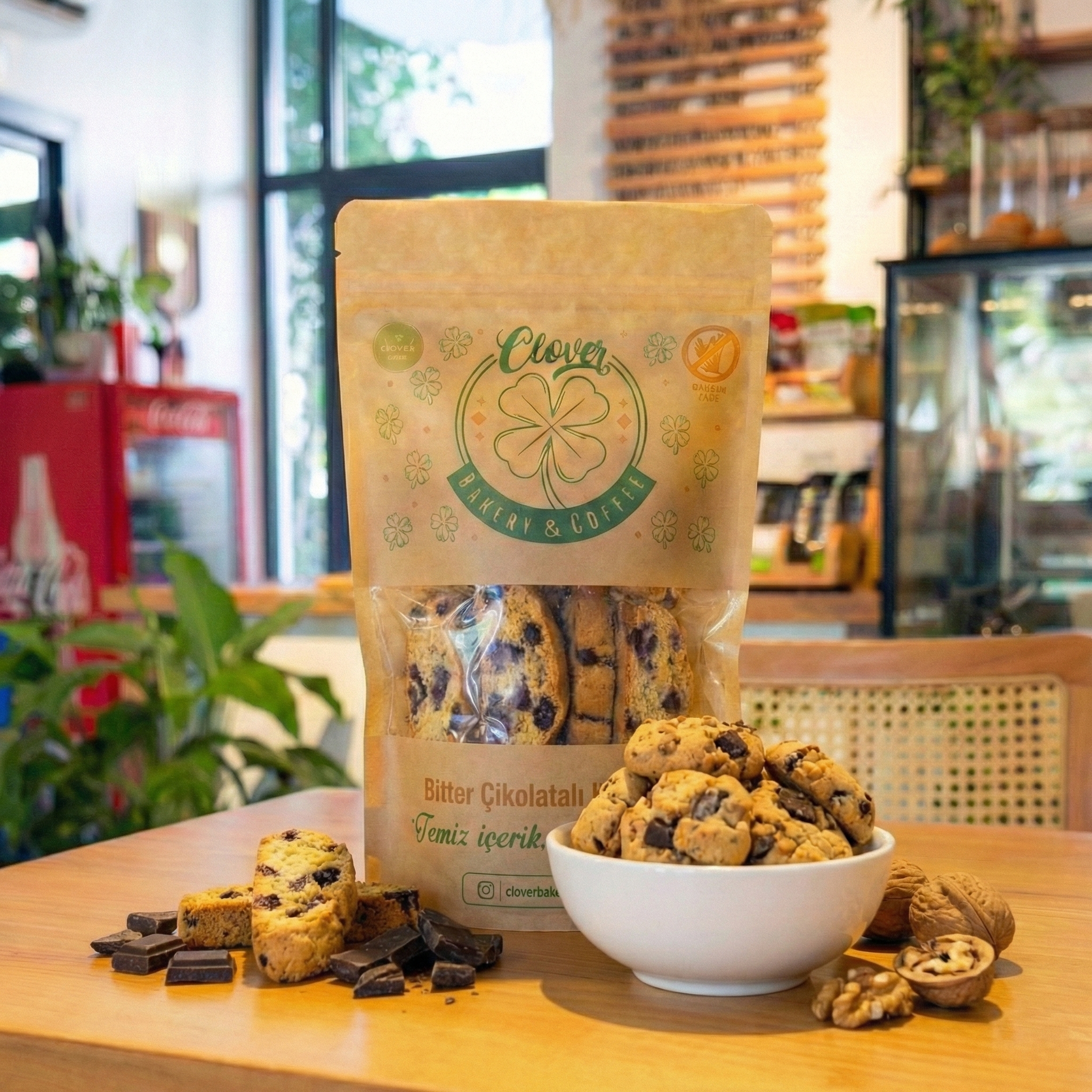 Bitter Çikolatalı Kurabiye